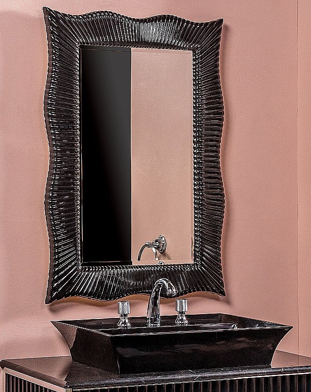 Зеркало Boheme NeoArt Soho 558 черное в ванную от интернет-магазине сантехники Sanbest