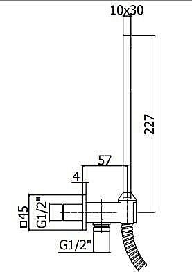 Душевой гарнитур Cezares ARTICOLI VARI CZR-DEFA4-BIO белый купить в интернет-магазине сантехники Sanbest