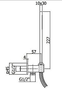 Душевой гарнитур Cezares ARTICOLI VARI CZR-DEFA4-BIO белый купить в интернет-магазине сантехники Sanbest