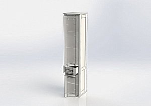 Шкаф-пенал для ванной Aquanet Денвер 36 для ванной в интернет-магазине сантехники Sanbest