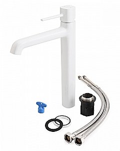 Смеситель для раковины Orange Karl M05-121w белый купить в интернет-магазине сантехники Sanbest