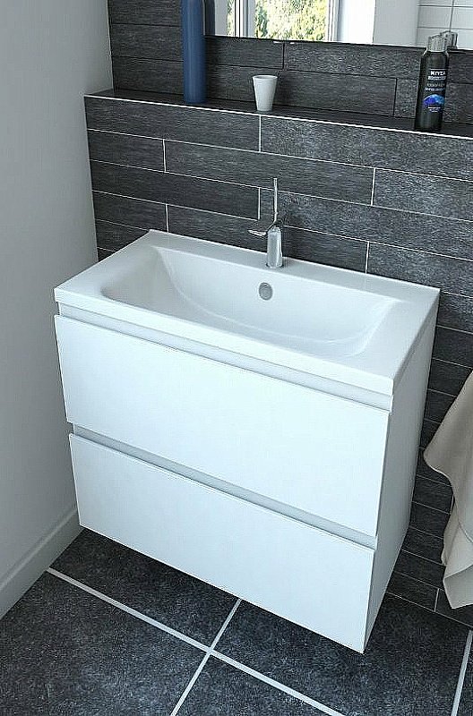 Раковина Эстет BALI silk 75 ФР-00014911 белая матовая купить в интернет-магазине Sanbest