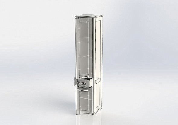 Шкаф-пенал для ванной Aquanet Денвер 36 для ванной в интернет-магазине сантехники Sanbest