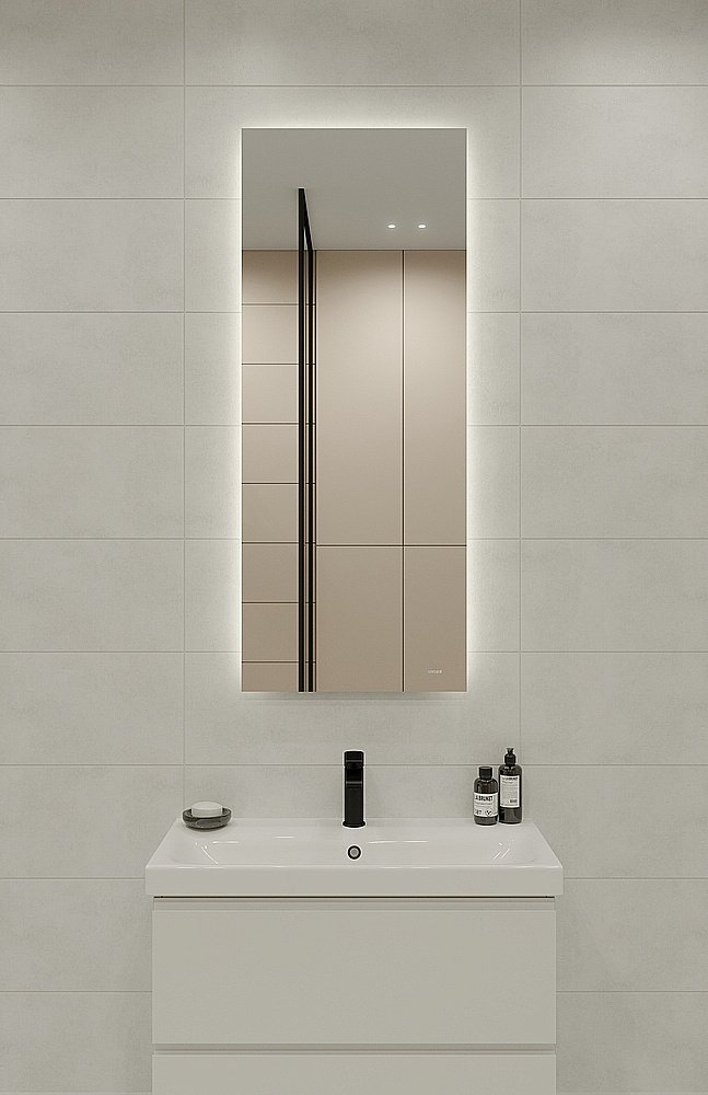 Зеркало Cersanit ECLIPSE 50х125 64154 в ванную от интернет-магазине сантехники Sanbest