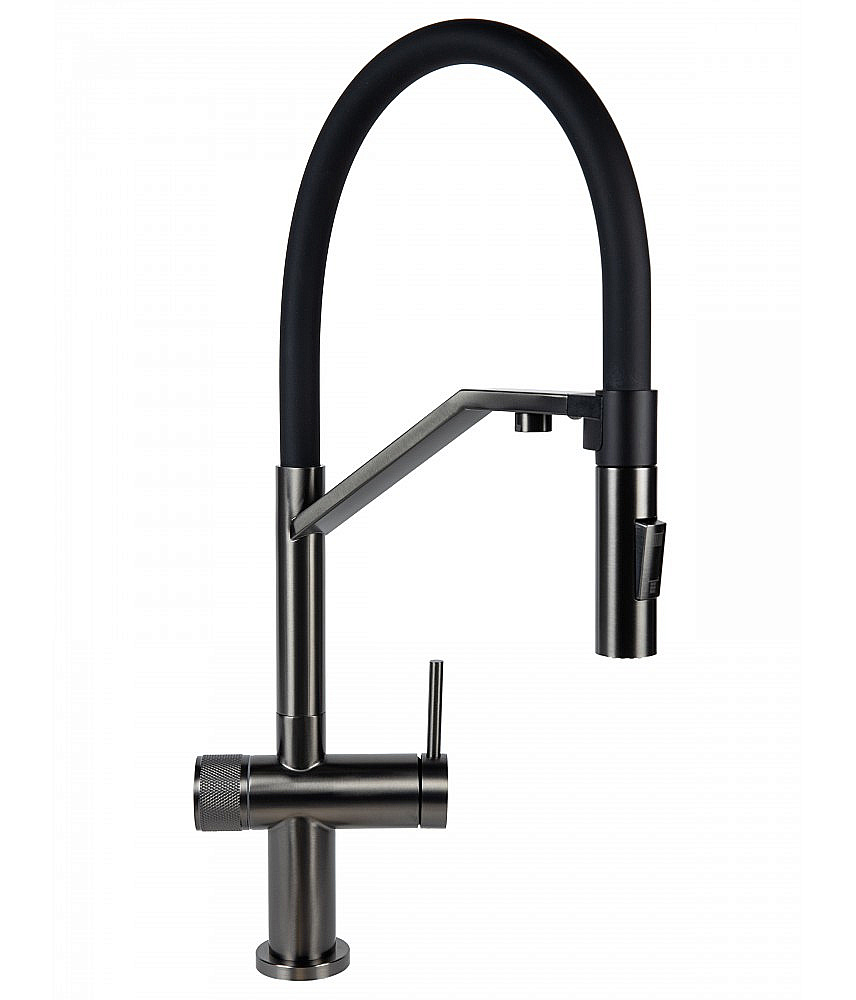 Смеситель для кухни Agger Elegant A3241455 оружейная сталь матовая купить в интернет-магазине сантехники Sanbest
