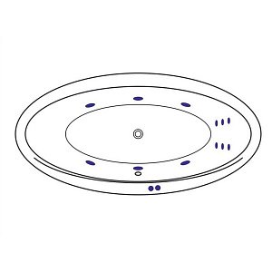 Ванна акриловая EXCELLENT Lumina 190x95 LINE золото купить в интернет-магазине Sanbest