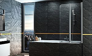 Душевая шторка для ванны Excellent AXEL 80x140 купить в интернет-магазине Sanbest