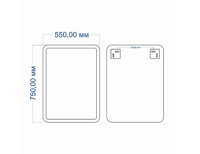 Зеркало Mixline Неро 55х75 550052 в ванную от интернет-магазине сантехники Sanbest