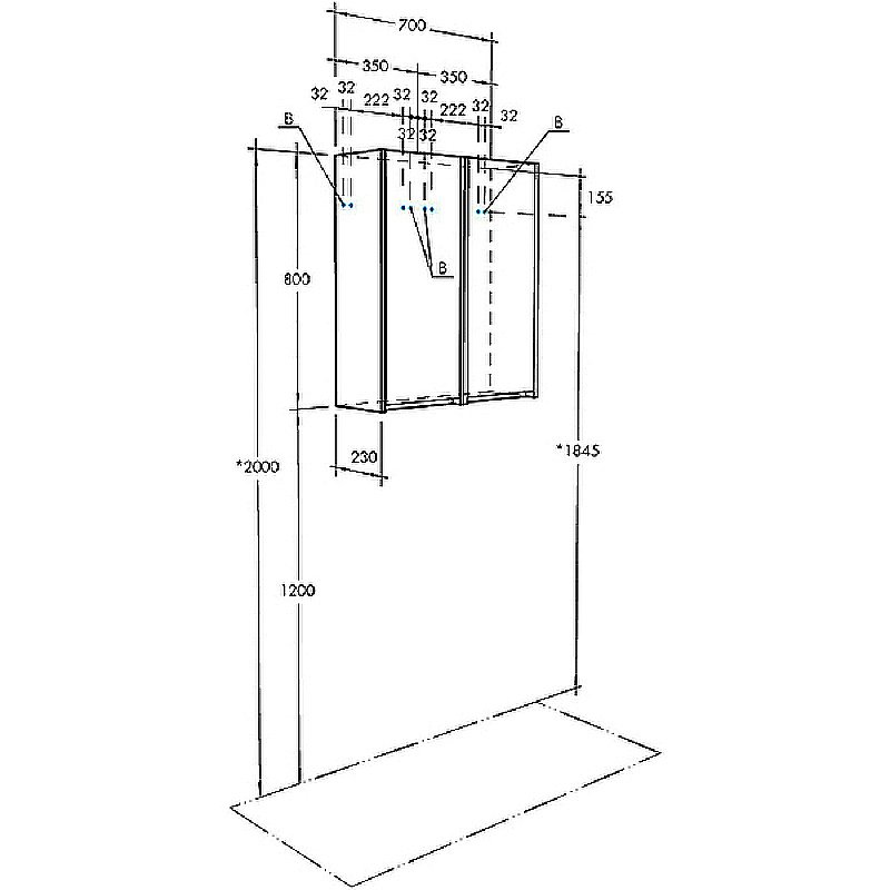 Шкаф Акватон Сканди 35 1A255003SD010 белый для ванной в интернет-магазине сантехники Sanbest