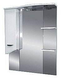 Зеркало со шкафом Misty Дрея 72 белый левое купить в интернет-магазине сантехники Sanbest