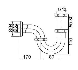 Сифон для раковины Veragio Sbortis VR.SBR-8117.CR купить в интернет-магазине сантехники Sanbest