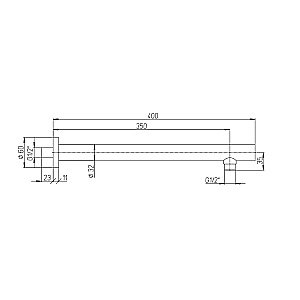 Держатель верхнего душа PAINI 50YO745TCT440BI черный купить в интернет-магазине сантехники Sanbest