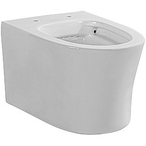 Унитаз подвесной Aquatek Ника AQ2009-00 белый, с крышкой микролифт, безободковый купить в интернет-магазине Sanbest