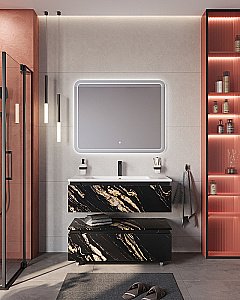 Нижняя тумба Cezares SLIDER-1000-1C-PI-NF-P черный фьюжн для ванной в интернет-магазине сантехники Sanbest