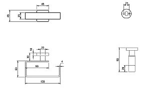 Держатель для туалетной бумаги Villeroy&Boch Elements – Striking TVA15201400061 хром купить в интернет-магазине сантехники Sanbest