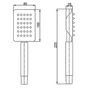 Душевая лейка PAINI Aversa AVCR155 хром купить в интернет-магазине сантехники Sanbest