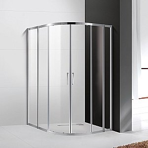 Душевой уголок Cezares Molveno 130x120 MOLVENO-RH-22-130/120-C-Cr-IV стекло прозрачное/профиль хром купить в интернет-магазине Sanbest
