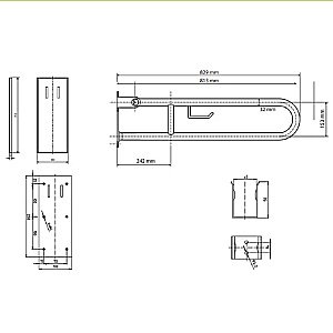 Поручень Bemeta Help 301407283 белый купить в интернет-магазине сантехники Sanbest