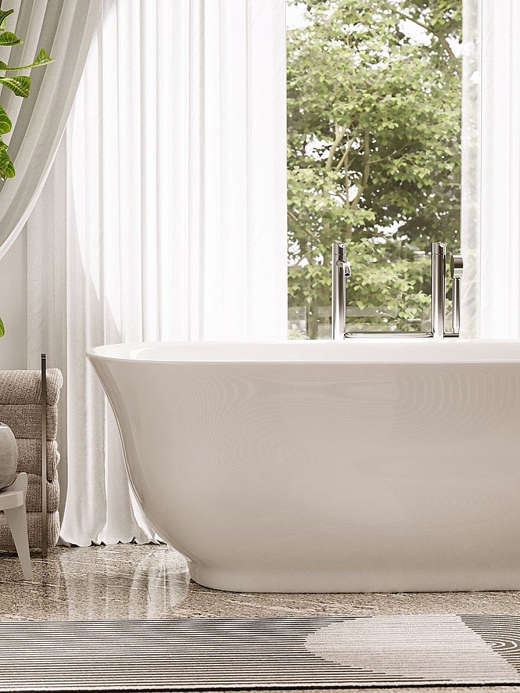 Акриловая ванна Sancos Viva 170х80 FB08 белая купить в интернет-магазине Sanbest