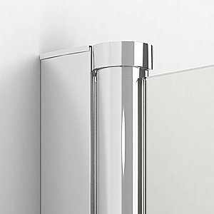 Душевой уголок NEW TRENDY NEW SOLEO D-0140A/D-0088B 80x90 стекло прозрачное/профиль хром купить в интернет-магазине Sanbest