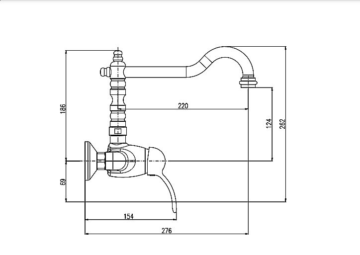 Смеситель для кухни Rav-Slezak Labe L002.5/28Z золото купить в интернет-магазине сантехники Sanbest