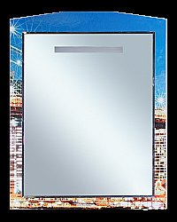 Зеркало-рамка Misty Манхеттен 75 П-Мнх03075-221Св рисунок в ванную от интернет-магазине сантехники Sanbest
