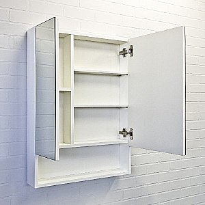 Зеркальный шкаф Comforty Никосия 00-00011199 60 белый глянец купить в интернет-магазине сантехники Sanbest