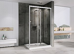 Душевой уголок ABBER Sonnenstrand AG07110-S100 стекло прозрачное/профиль хром купить в интернет-магазине Sanbest