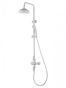 Душевая система с термостатом WONZON & WOGHAND RETRO, Белый матовый (WW-B3041-MW) купить в интернет-магазине сантехники Sanbest