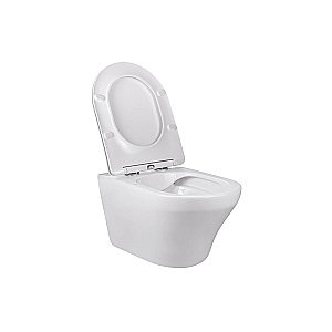 Унитаз подвесной Vincea EDGE-M VT1-37 безободковый, с крышкой микролифт, белый купить в интернет-магазине Sanbest