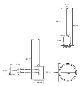 Ершик для туалета Bemeta Omega 104913122 хром купить в интернет-магазине сантехники Sanbest