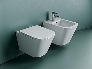 Унитаз подвесной Ceramica Nova Union CN4009T белый, с крышкой микролифт, безободковый, слив-торнадо купить в интернет-магазине Sanbest