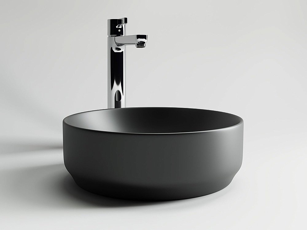 Раковина накладная Ceramica Nova Element CN6007 35 черный матовый купить в интернет-магазине Sanbest