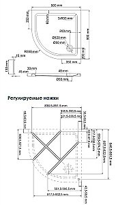 Душевой поддон WasserKRAFT Isen 26T01 90х90 купить в интернет-магазине Sanbest