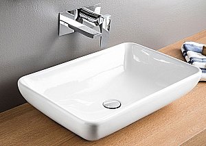 Раковина накладная Artceram Tai 60 TAL001 01 00 bi белая купить в интернет-магазине Sanbest