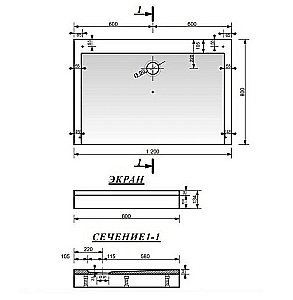 Душевой поддон Эстет Каппа 80x120 цвет по RAL купить в интернет-магазине Sanbest