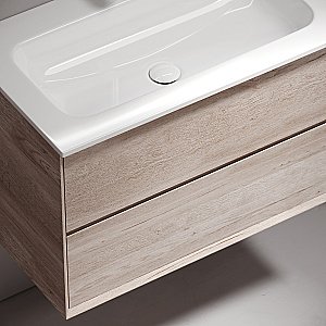 Тумба с раковиной Sancos Marmi 2.0 MR2.080EG дуб галифакс натуральный для ванной в интернет-магазине Sanbest