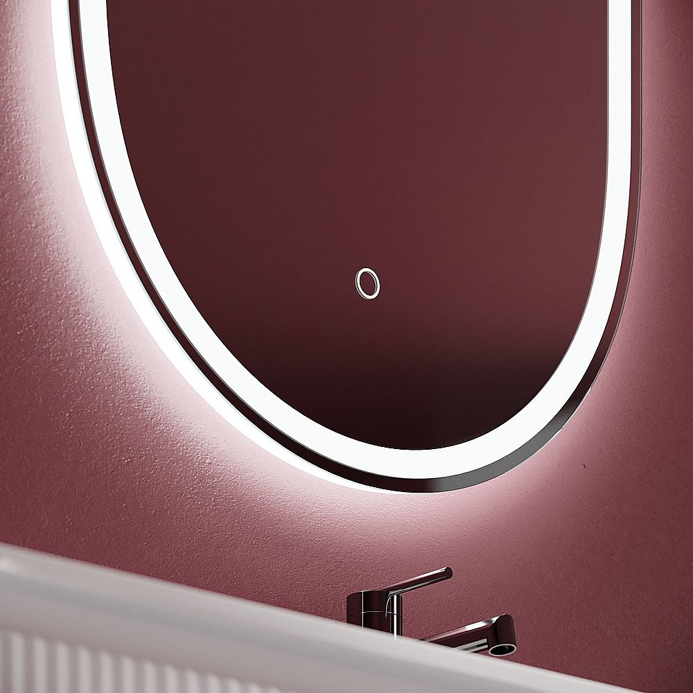 Зеркало Sancos Oval OV45F зеркальное в ванную от интернет-магазине сантехники Sanbest