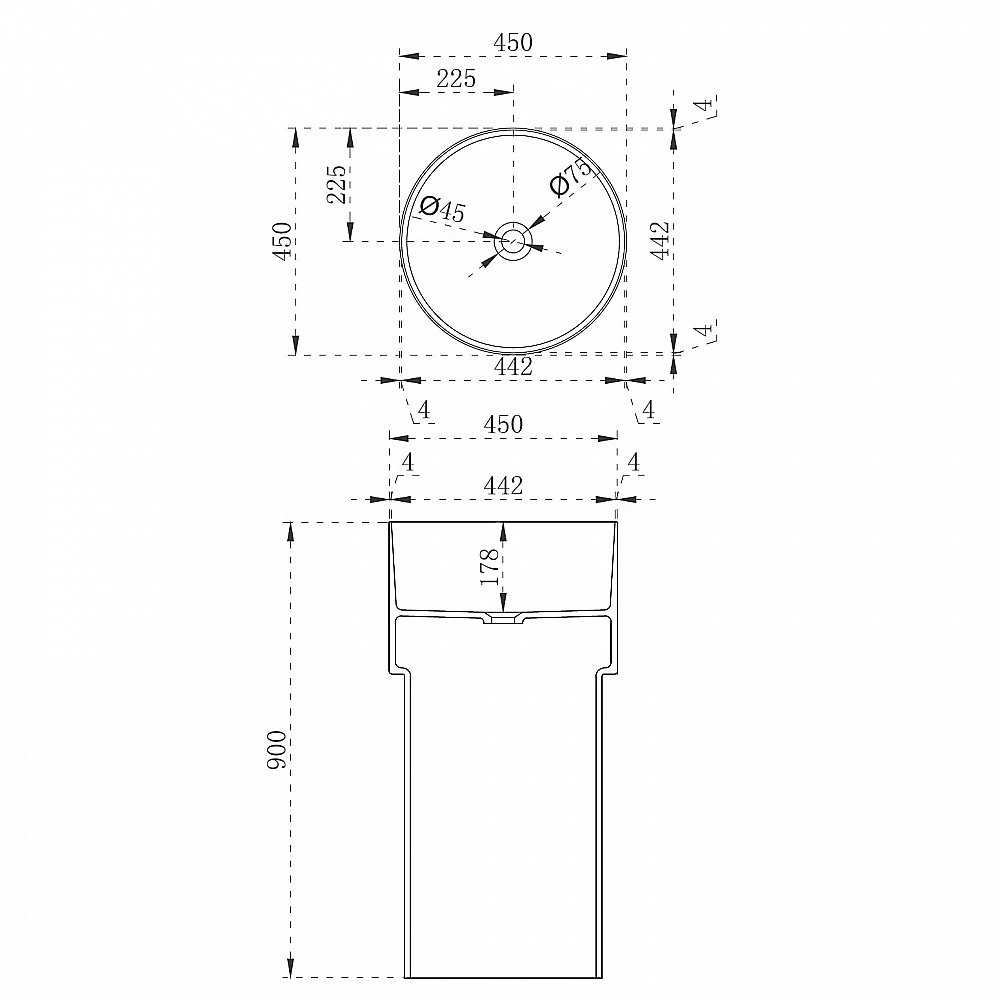 Раковина напольная ABBER Kristall AT2701Emerald зеленая прозрачная купить в интернет-магазине Sanbest