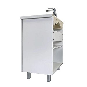 Тумба с раковиной Comforty Лима 70 00-00004892 белая для ванной в интернет-магазине Sanbest