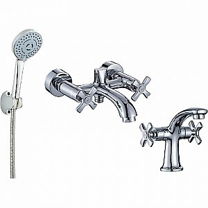 Набор смесителей Orange Kristi M33-311cr хром купить в интернет-магазине сантехники Sanbest