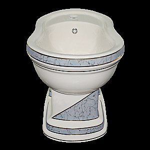 Биде напольное Creavit Klasik KL500.000I0 Декор DIAG./GRI купить в интернет-магазине Sanbest