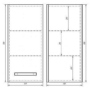Полупенал Dreja Almi 35 для ванной в интернет-магазине сантехники Sanbest