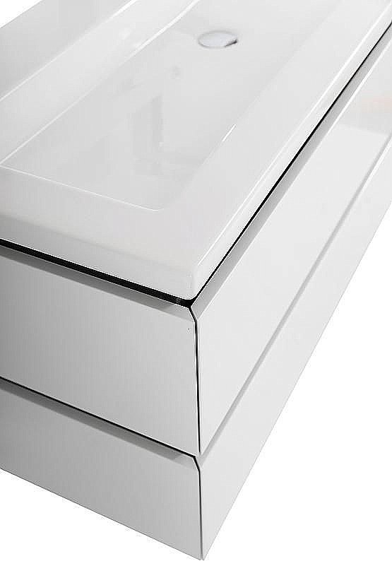 Тумба с раковиной Cezares Plane 120 белая для ванной в интернет-магазине Sanbest
