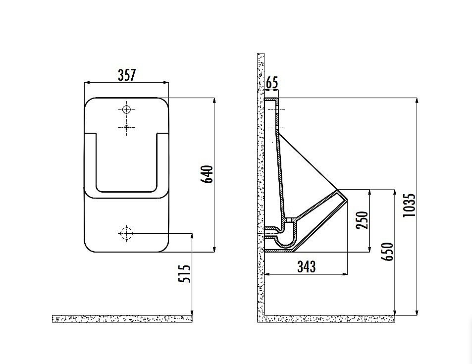 Писсуар сенсорный Creavit TP640-00CM00E-0000 капучино купить в интернет-магазине Sanbest