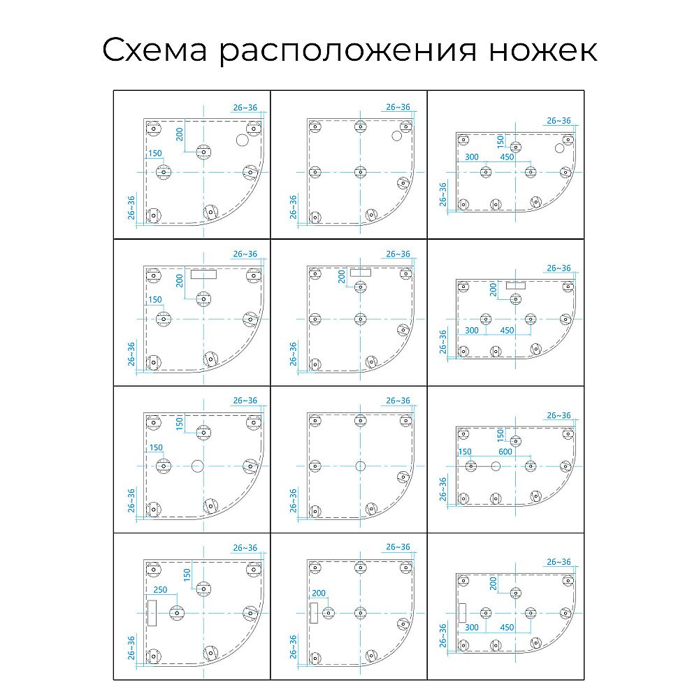Душевой поддон RGW ST/R-W Stone Tray 16153100-01 100x100 белый купить в интернет-магазине Sanbest