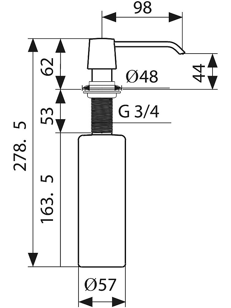 Диспенсер Kaiser KH-3011 бронза купить в интернет-магазине сантехники Sanbest