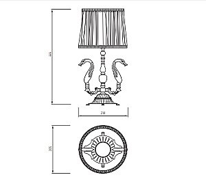 Лампа настольная Migliore Luxor 26142 золото купить в интернет-магазине сантехники Sanbest