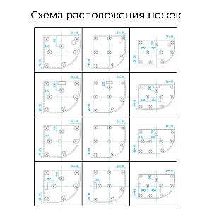 Душевой поддон RGW ST/R-W Stone Tray 16153100-01 100x100 белый купить в интернет-магазине Sanbest