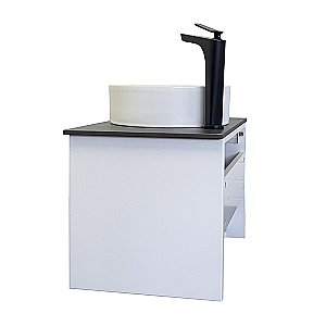 Тумба с раковиной Comforty Марсель 60 белая матовая для ванной в интернет-магазине Sanbest